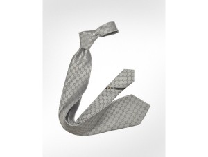 Gucci GG Diamond Pattern Silk Tie