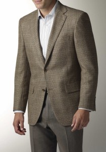 Hart Schaffner Marx Brown Glen Plaid Sportcoat