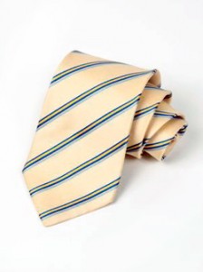 Henry Poole & Co. Yellow and Blue Striped Tie
