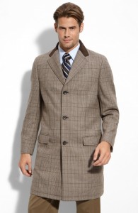 John W. Nordstrom Plaid Overcoat