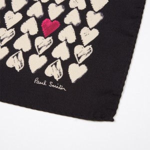 Paul Smith Men’s Valentine Hearts Handkerchief