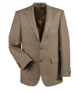 Barbour Brown/Red Two Button Sport Coat