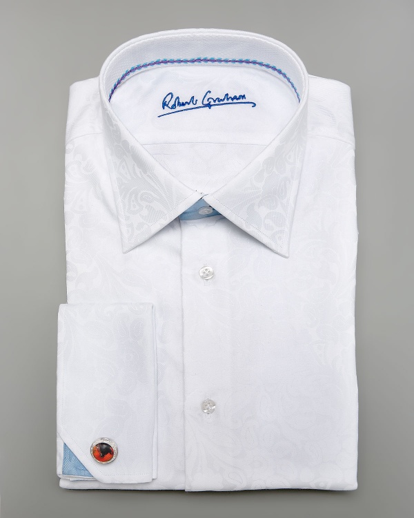 Robert Graham White Colin Paisley Shirt