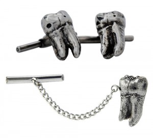 Spragwerks ‘Molar’ Cufflinks and Tie-Tack