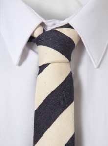 Topman Striped Textured Tie