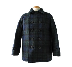 Van Jacket Harris Tweed Black Watch Peacoat
