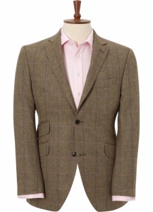 Austin Reed Brown Purple Check Sportcoat