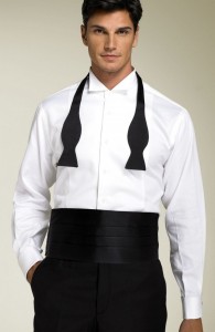 David Donahue Bow Tie & Cummerbund Set