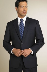 Hickey Freeman ‘Madison’ Navy Loro Piana Wool Suit