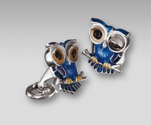 Jan Leslie Winking Owl Cufflinks