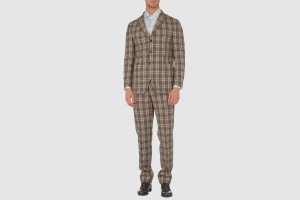 Roda Plaid Three Button Suit