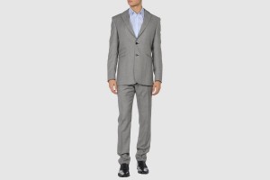Thierry Mugler Grey Two Button Suit