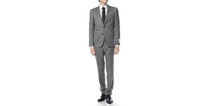 United Arrows White Label Check Pin Suit