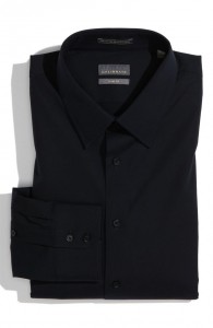 Calibrate Trim Fit Dress Shirt in Black