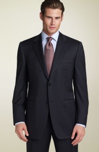 Canali Navy Wool Suit