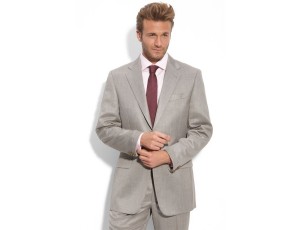 Joseph Abboud Tan Worsted Wool Suit