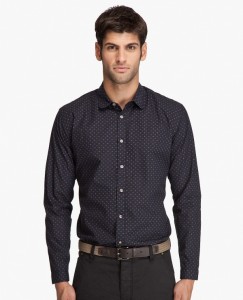 Paul Smith Black Print Woven Shirt