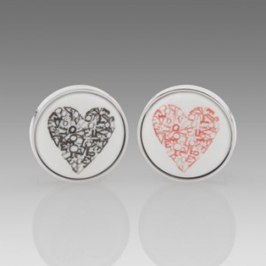 Paul Smith Heart Print Cufflinks