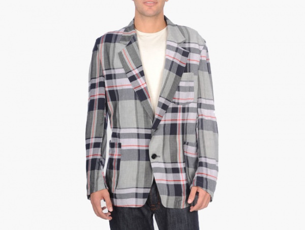 Y’s for Men Yohji Yamamoto Plaid Blazer