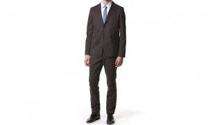 A.P.C. Two Button Suit in Anthracite