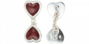 Barneys New York Heart Chain Link Cufflinks