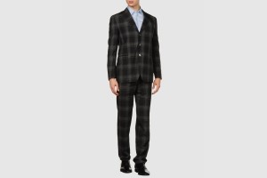 Boglioli Grey Plaid Suit