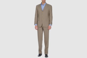 Ermenegildo Zegna Khaki Three Button Suit