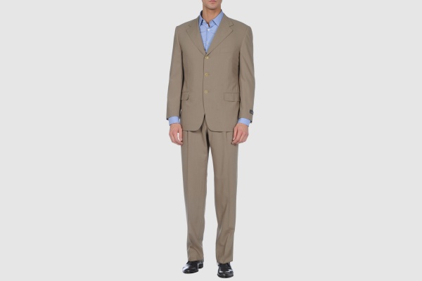 Ermenegildo Zegna Khaki Three Button Suit