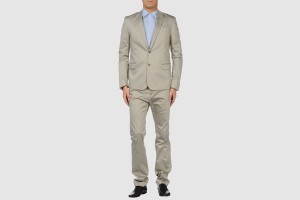 GF Ferre Gray Cotton Suit