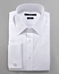Gucci Solid French Cuff Dress Shirt