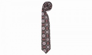 Opening Ceremony Black Custom Medallion Necktie