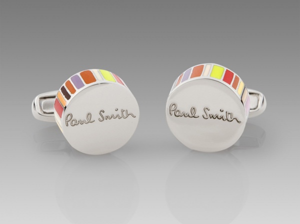 Paul Smith Multi Stripe Edge Cufflinks
