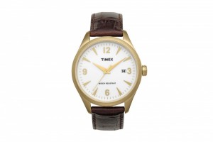 Timex ’50s Vintage’ Leather Strap Watch