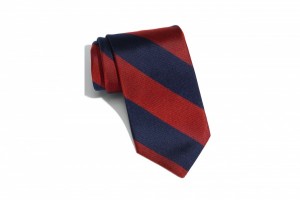1901 Red & Blue Woven Silk Tie