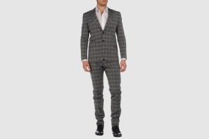 57 T Grey Prince of Wales Suit