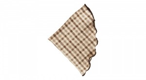 Alexander Olch Plaid Round Handkerchief
