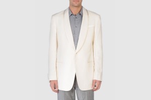 Armani Collezioni White Silk Dinner Jacket