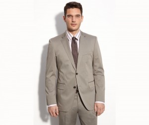BOSS Black ‘The James/Sharp 2’ Grey Cotton Suit