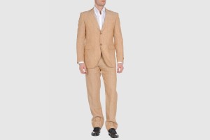 Caramelo Men’s Linen Suit in Sand