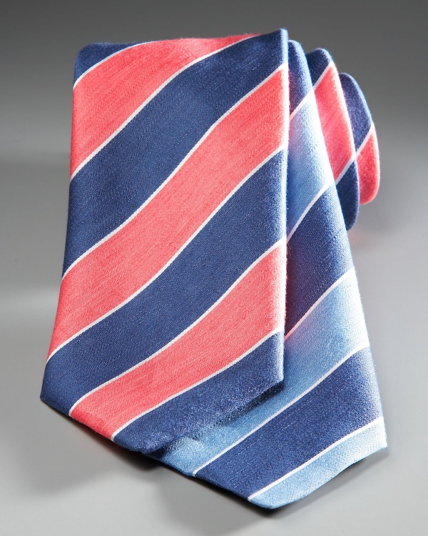 Charvet Rep Stripe Tie