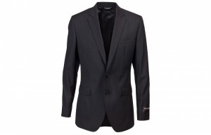 Dolce & Gabbana Two Piece Stripe Black Suit