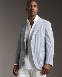 Ermenegildo Zegna Seersucker Blazer