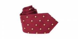 Fairfax Burgundy Flower Tie
