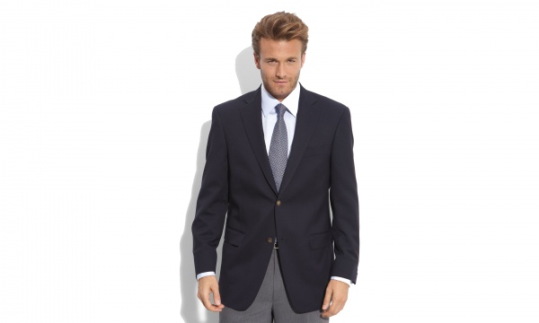 Hart Schaffner Marx ‘Capital Collection’ Navy Wool Blazer