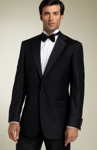 Hart Schaffner Marx ‘Gold Trumpeter – Capital Collection’ Wool Tuxedo