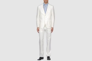 Lardini Cotton-Linen White Suit