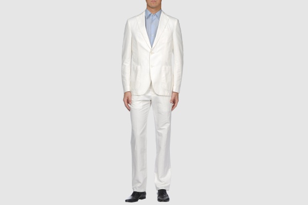 Lardini Cotton-Linen White Suit