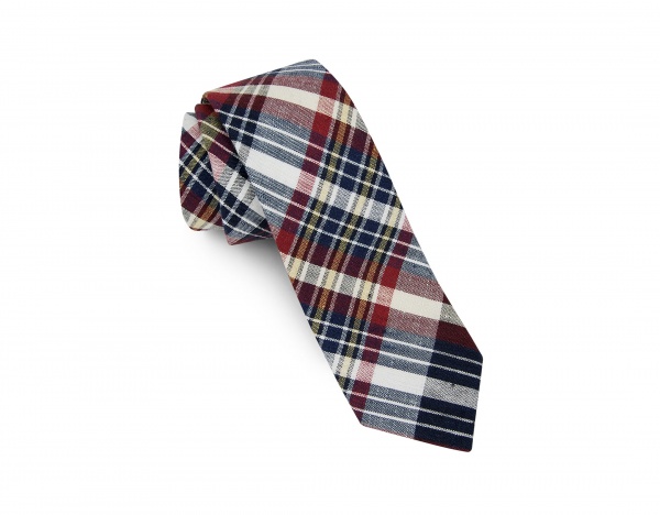 Public Opinion Burgundy Linen Tie
