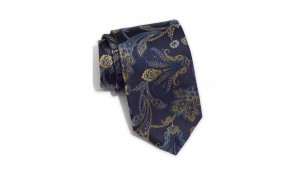 Robert Talbott Dark Blue Paisley Silk Tie