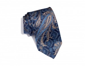 Robert Talbott Navy Paisley Silk Tie